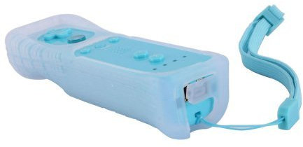 Amo - Manette Bleue + Housse Silicone Pour Nintendo Wii