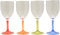Flamefield T0151M Party Acrylic Wine Glasses - Pack of 4