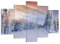 Bilder auf Leinwand 150x100cm Leinwandbild Abenteuer alpen winter schnee Groß XXL Wanddeko Bild Schlafzimmer Set 5 teilige Wandbilder Dekoration Wohnzimmer Canvas Wand Kunstdruck Art EA150x100-2433
