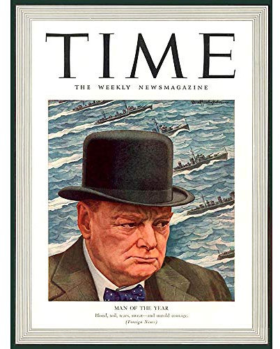 Wee Blue Coo Magazine War 1941 Winston Churchill 'Man Of The Year' Time Art Print Poster Wall Decor Kunstdruck Poster Wand-Dekor-12X16 Zoll