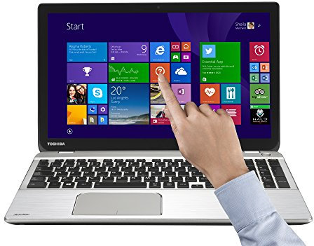 Toshiba Satellite P50t-B-10T 39,6 cm (15,6 Zoll) Laptop (Intel Core i7 4710HQ, 2,5GHz, 16GB RAM, 1TB HDD, Radeon R9 M265X, Blu-ray, Win 8) silber