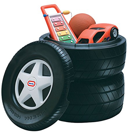 little tikes Cofre de juguete clásico para neumáticos de carreras