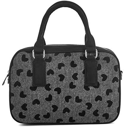 Ruby Shoo AUSTIN Vintage Black HEARTS Herzchen Bowling Bag TASCHE Rockabilly