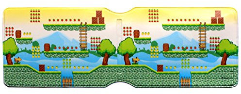 (80+ Designs) Bus Pass Wallet Credit Travel Rail Ticket Card Holder for Oyster Zip Business ID Card - Bifold - Party Bag Gift School Leaver (Game Platformer)