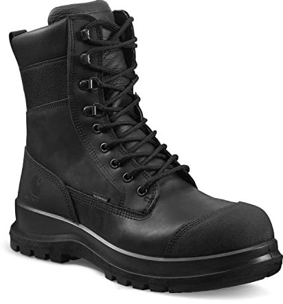 Carhartt Herren Detroit Rugged Flex® Wasserfester, 20 cm hoher S3-Sicherheitsstiefel, Schwarz, 44