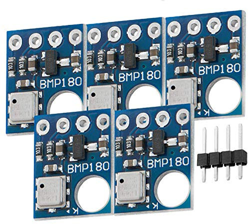 AZDelivery 5 x GY-68 BMP180 Barometrischer Luftdruck und Temperatur Sensor kompatibel mit Arduino und Raspberry Pi inklusive E-Book!