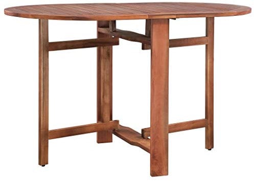 vidaXL Ovaler Esstisch für den Außenbereich, Akazienholz, Terrasse, Gartentisch