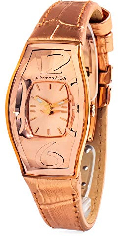 Chronotech Women's Quartz Analogue Watch with Leather Strap CT7932L-68