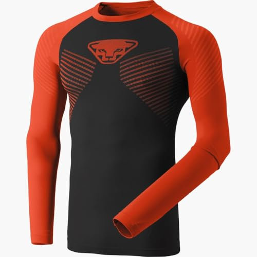 DYNAFIT M Speed Dryarn Longsleeve Braun-Orange, Herren Langarm-Shirt, Größe S - Farbe Dawn