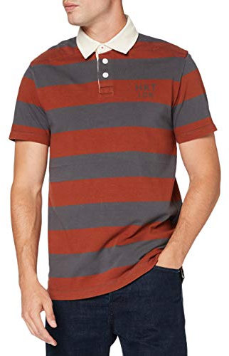 Hackett Mens HKT Block STR SS RBY Polo Shirt, 1BCRUST/Blue, M