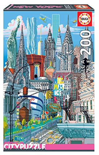 Educa 18472, New York, 200 Teile City Puzzle für Erwachsene und Kinder ab 6 Jahren, Amerika, USA