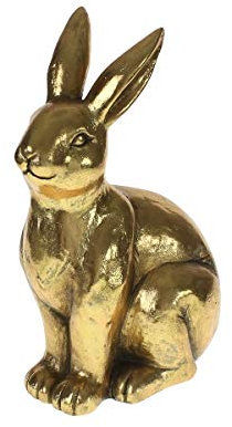 Profisparen Osterhase Dekofigur Gold/Silber Rabbit 41 cm (Gold-Rabbit)
