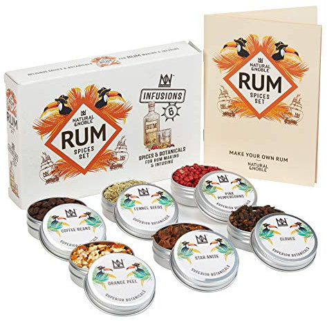 Rum Spices Set. 6 Premium Spices for Making Your Own Rum