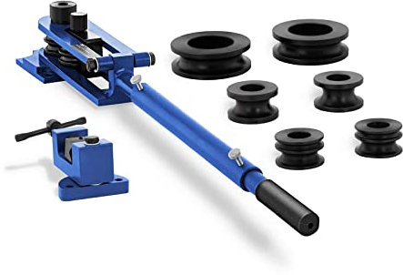 MSW Cintreuse Tube Manuelle Compacte Cintreuse Plieuse À Tuyau Fer Rond Coudeuse MSW-TRB-200 (Angle De Cintrage 0 à 360°, Tubes ø 9-22 mm, Tubes Ronds, 6 Formes De Cintrage)