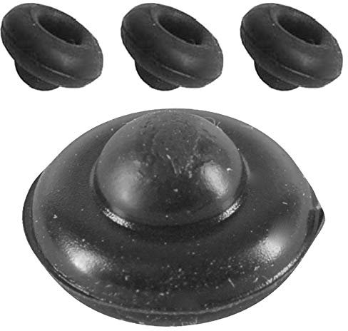 Spares2go - Piedi di supporto in gomma per piano cottura Whirlpool (confezione da 4)