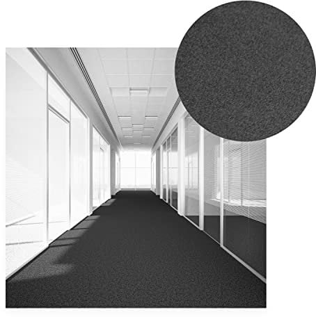 MDEKOR Filzteppich Teppichboden Meterware Anthrazit, Nadelfilz Teppich zum zuschneiden 2m breit, Bootsteppich, Messeteppich, Auslegware für Wohnmobil, Autoteppich Bodenbelag