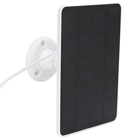 Uadme Solarpanel für Überwachungskamera, 4 W 5 V Solarpanel für Überwachungskamera Wasserdichte Einstellbare Montage Kontinuierliche Stromversorgung für Die Überwachung Des Sicherheitsschutzes