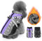 Nasjac Winter Hundemantel mit abnehmbarem Geschirr, wasserdichte Fleece warm hundejacke für kleine mittlere große Hunde, reflektierende einstellbare pelzige Hundekleidung Outdoor Hunter Weste