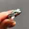 STOPI Weiblicher Blauer Weißer Feueropal-Ring-Silber-Farben-verlobungsring-modeschmuck-Weinlese-Kreuz-Eheringe Für Frauen
