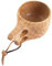 GIMOCOOL Taza de Madera Kuksa - Taza portátil de Estilo nórdico de 200 ml con cordón de Cuero | Taza portátil Kuksa para Beber, Taza Tradicional para Campamento al Aire Libre para café, Agua, té