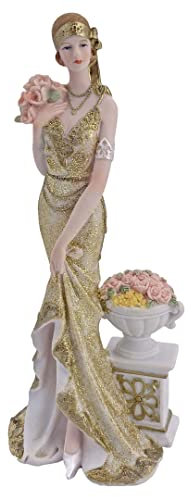 abc HOME | Dekofigur Dame | 1920er Stil | 22 cm H