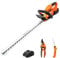 GARCARE 20V Hedge Trimmer Cordless Bush Trimmer with Battery and Fast Charge 20 Inch Dual-Action Laster Blade Lightweight Shrub Trimmer