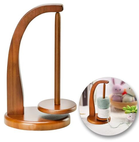 Wollabwickler Magnetischer Wollhalter Garnrollenhalter Wollabwickler Magnetische Wollwickelmaschine Wollabwickler Holz Kugellager für von Stricken Häkeln Spinnen Schneiden und Nähen Handwerksprojekte