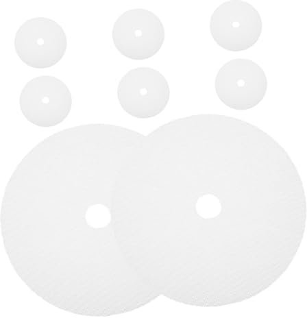 WATIIFUFU 8pcs Silicone Drying Pad Reusable Round Dehydrator Sheets for Jerky Food Dehydrator Accessories