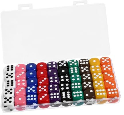 Gogogmee 50stücke Acryl Spielwürfel Würfel Set Für Brettspiel Party Zubehör Kleine Würfel Spielrequisiten