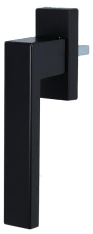MS Beschläge Design Fenstergriff exklusives Design 45° Rasterung Fensterbeschlag eckig Dreh- Kipp Fensterolive Aluminium Schwarz (pulverbeschichtet, ohne)