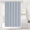 LUKDUNG 180x200 Badevorhang, Duschvorhang Anti-schimmel in Badezimmer, Vorhang für Badewanne Dusche aus Stoff Wasserdicht Waschbar, Waschbar PEVA Shower Curtain mit 12 Duschvorhangringe Grau