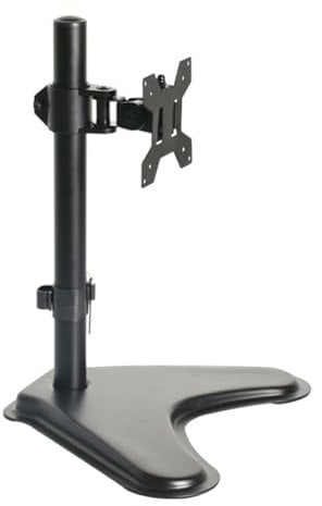 Hsdubygr Portable Monitor Stand Lcd Led Display 14-27 Touch Screen Stand Mount Support Plasma Tv Base Pc Metal Bracket Free Standing Mount Monitor Support Desktop Table Holder