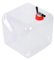 Contenedor de agua plegable de 10 L, contenedor de agua plegable con grifo, transportador de agua plegable portátil con asa, cubo de agua ligero para exteriores, para camping, senderismo, picnic,