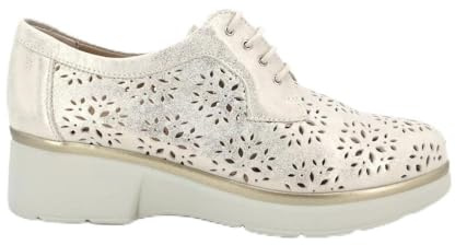 PITILLOS - Zapato Deportivo Casual,Sneakers de Cordones,cuña y Plataforma,Piel,mocasín,Calado,Rejilla, para: Mujer