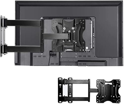 TV Table with Rotating and Tilting Wall Bracket for 26 40 Inch TVs Supports up to 35kg Multifunctional TV Mount Stand