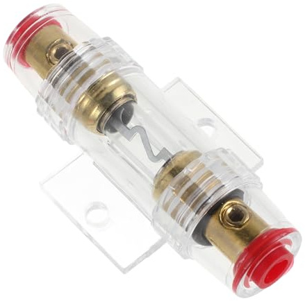 Mikinona Portafusibili in Per Auto Tester Fusibili Per Protezione Audio Kit Ricambio Per Autoradio e Amplificatore Portafusibili Blocco