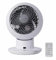Woo Zoo Globe Air Circulator Table Fan, 30㎡, 5 Speeds, Remote Control, Silent, Quiet, Multidirection Oscillation, For Bedroom, Living Room, Air Circulator, Small, Cooling, Powerful, PCF-SC15T (White)