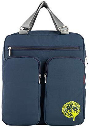 Baby-Wickeltasche für Mädchen, multifunktionaler Reiserucksack, Wickeltasche für Mama, mit 2 Kinderwagengurten und Wickelunterlage, marineblau