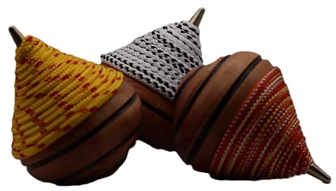 Trottola in Legno Artigianale Strummolo Napoletano Grande | colorazione casuale, Fatta a Mano, Gioco Classico Vintage, Made in Italy