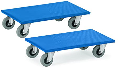 Fetra Eurokastenwagen 250 kg, Ladefläche 410x610mm, mit Kästen