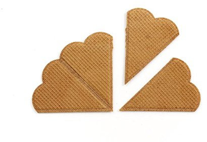 PJaspert Eiswaffeln | Dekoration - Fächerwaffeln Herzfächer Heidelberg (200 Stück)