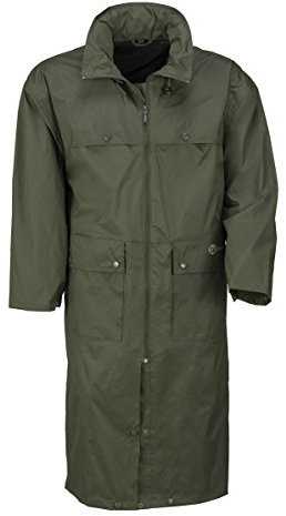Wäfo Unisex PU-beschichteter Regenmantel Gmünd, oliv, XL, 436