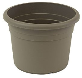 greemotion Pflanzkübel Fiona, UV-Beständiger Blumentopf aus Kunststoff, Pflanzgefäß mit Bodenlöchern, Volumen ca. 8 l, ca. Ø 30 x H 21,5 cm