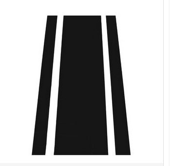 Alamor Stripe Vinyl Nadelstreifen Racing Car Truck Hood Dach Aufkleber Aufkleber Dekor 50X116Cm-Schwarz