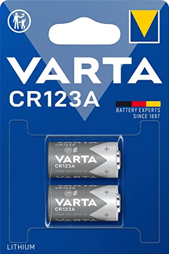 VARTA Batterie Electronics CR123A Batteria al litio pacco da 2 in confezione originale da 2