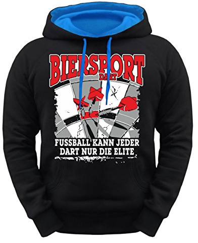 Herren Kapuzenpullover Dart Biersport Motive Dartsport S - 5XL
