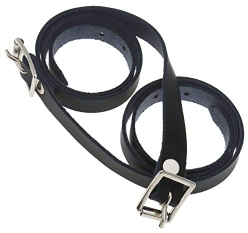 YINETTECH Shires - 1 paire de sangles en cuir pour éperons - 50 cm - Pour enfants et adultes