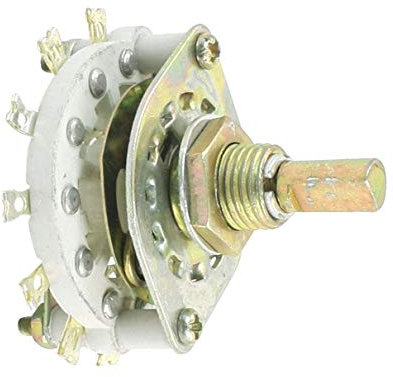 Aexit KCZ2 * 5 2P5T 2 Pole 5 Throw Interruttore rotante a canale a banda singola ID: 383106