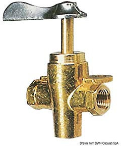 OSCULATI Rubinetto Carburante 3 Vie da 1/4