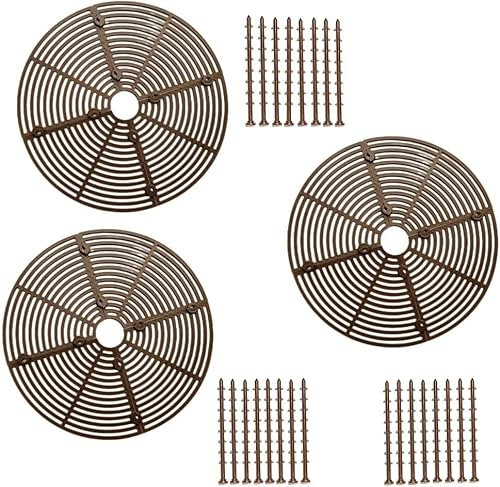 Yinong 3 PCS Griglia di protezione per piante，26 cm di Diametro (marrone)